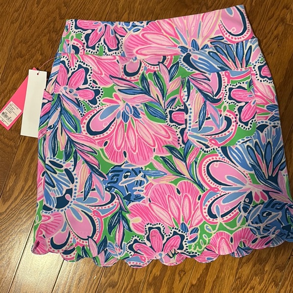 Lilly Pulitzer Monica Scallop Hem Golf Skirt Resort Wear - Picture 4 of 8
